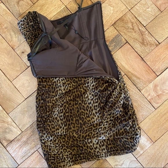 SOLD - BCBG MaxAzria Winnie Leopard Print Dress - Picture 7 of 14